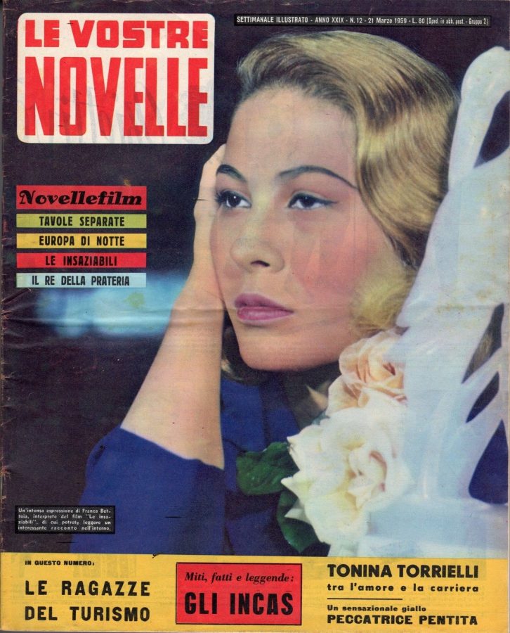 VOSTRE NOVELLE | LE magazine side cover Issue 12 21 March 1959