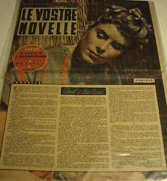 VOSTRE NOVELLE | LE magazine side cover 5 July 1942