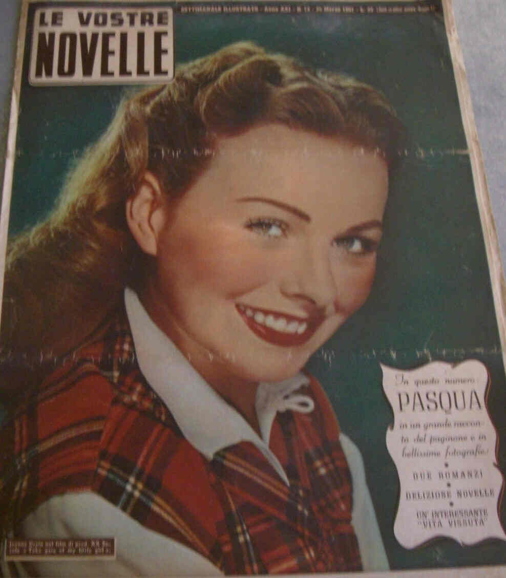 VOSTRE NOVELLE | LE magazine side cover Issue 13 26 March 1951