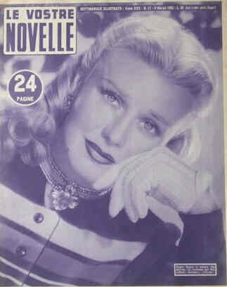VOSTRE NOVELLE | LE magazine side cover Issue 10 8 March 1952