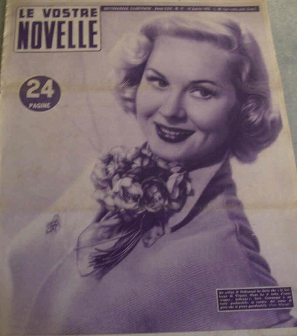 VOSTRE NOVELLE | LE magazine side cover Issue 17 26 April 1952