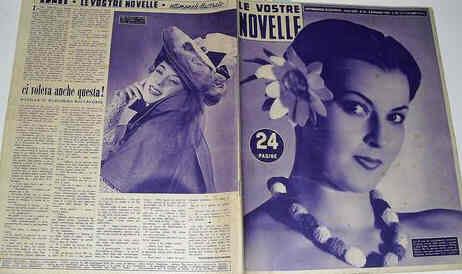 VOSTRE NOVELLE | LE magazine side cover Issue 37  1952