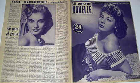 VOSTRE NOVELLE | LE magazine side cover Issue 38  1952