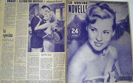 VOSTRE NOVELLE | LE magazine side cover Issue 46 8 November 1952