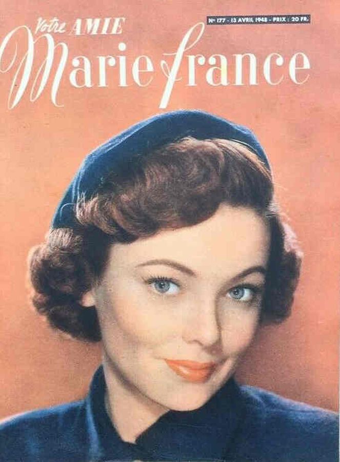 VOTRE AMIE magazine side cover Issue 177 13 April 1948