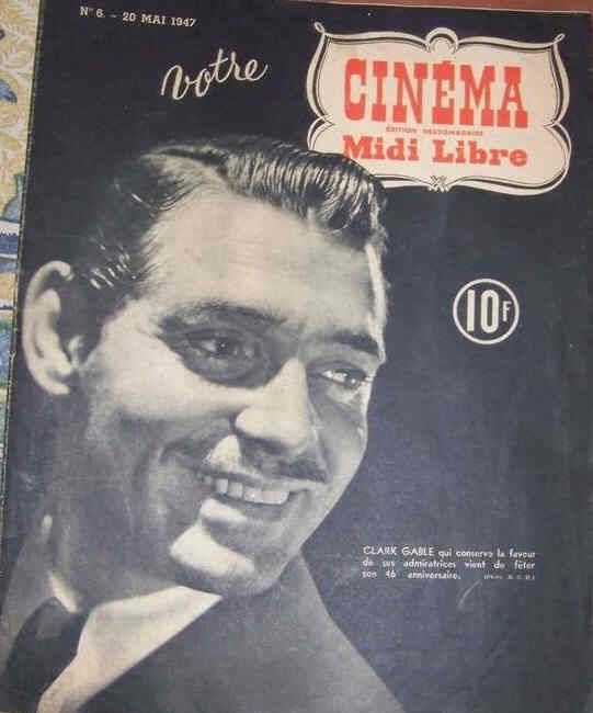 VOTRE CINEMA magazine side cover Issue 6 20 May 1947