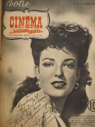 VOTRE CINEMA magazine side cover Issue 10 17 June 1947