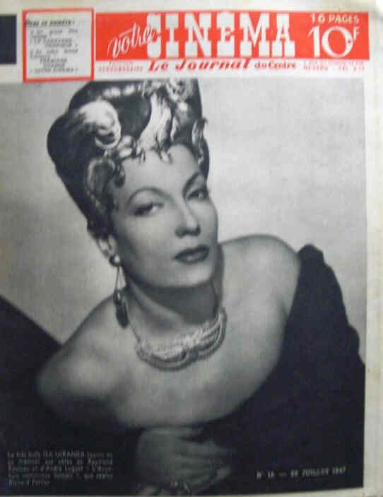 VOTRE CINEMA magazine side cover Issue 15 22 July 1947