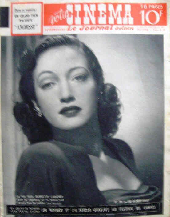 VOTRE CINEMA magazine side cover Issue 19 19 August 1947