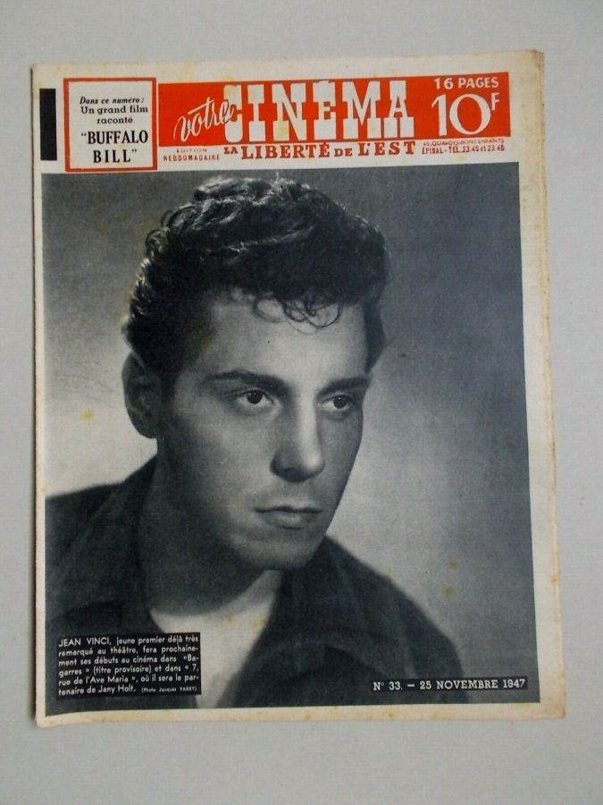 VOTRE CINEMA magazine side cover Issue 33 25 November 1947