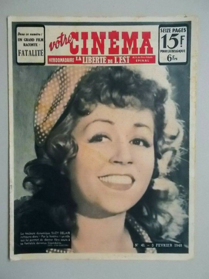 VOTRE CINEMA magazine side cover Issue 41 3 February 1948