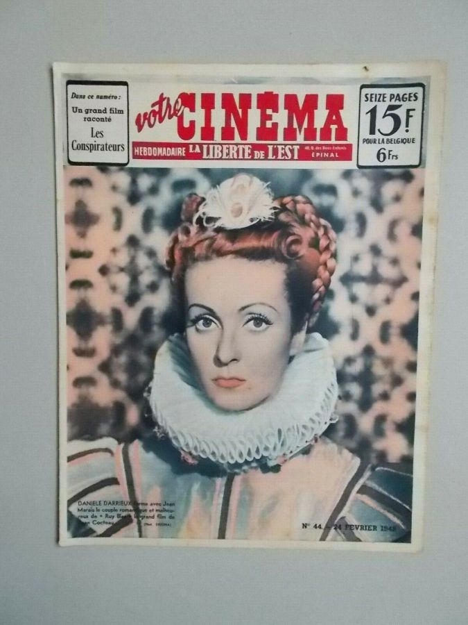 VOTRE CINEMA magazine side cover Issue 44 24 February 1948