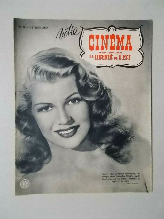VOTRE CINEMA magazine side cover Issue 5 13 May 1947