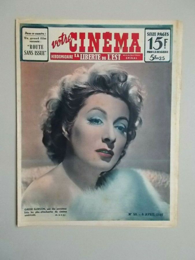 VOTRE CINEMA magazine side cover Issue 50 6 April 1948
