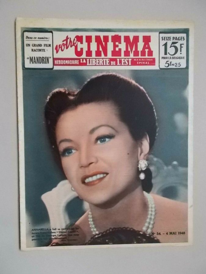 VOTRE CINEMA magazine side cover Issue 54 4 May 1948