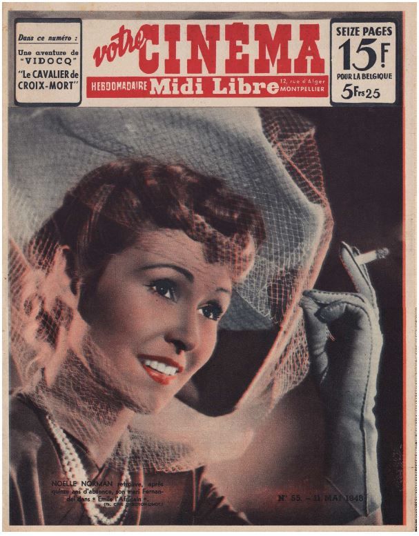 VOTRE CINEMA magazine side cover Issue 55 11 May 1948