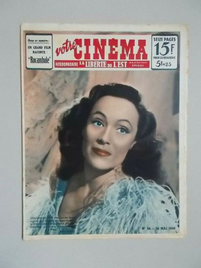 VOTRE CINEMA magazine side cover Issue 56 18 May 1948