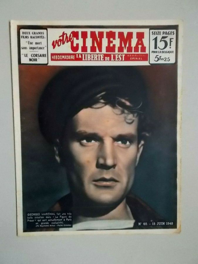 VOTRE CINEMA magazine side cover Issue 60 15 June 1948