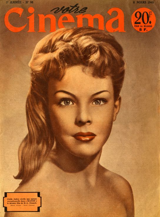 VOTRE CINEMA magazine side cover Issue 98 8 March 1949