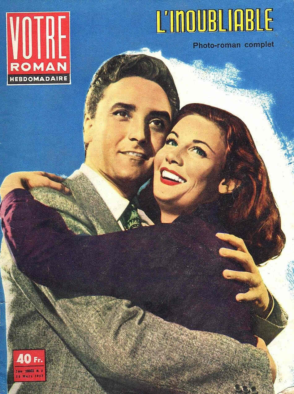 VOTRE ROMAN magazine side cover Issue 2 28 March 1957