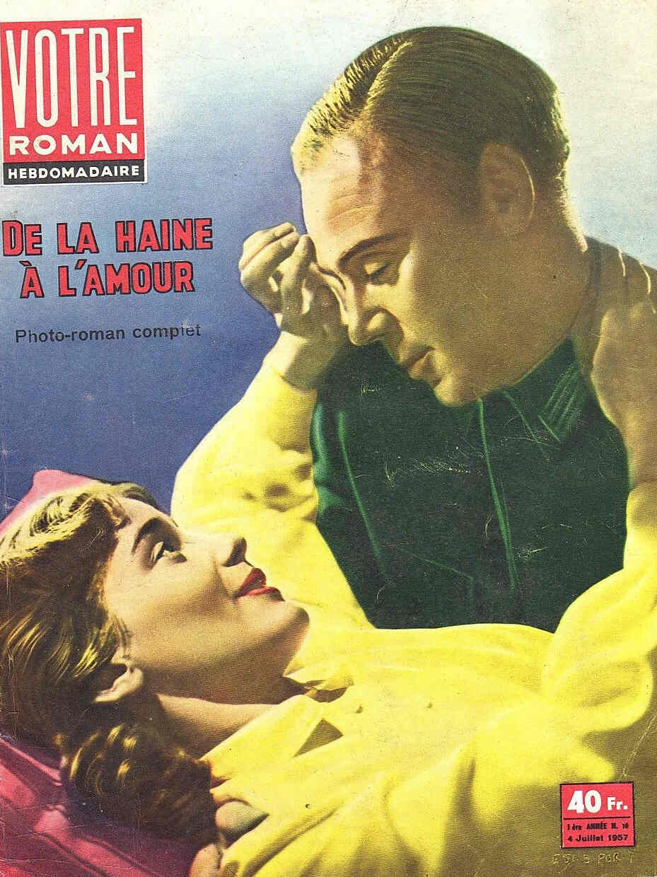 VOTRE ROMAN magazine side cover Issue 16 4 July 1957