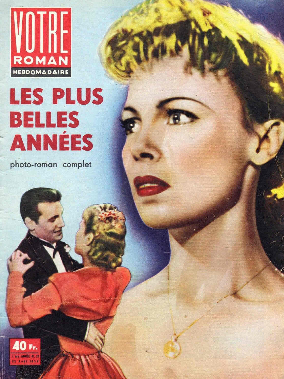 VOTRE ROMAN magazine side cover Issue 23 22 August 1957