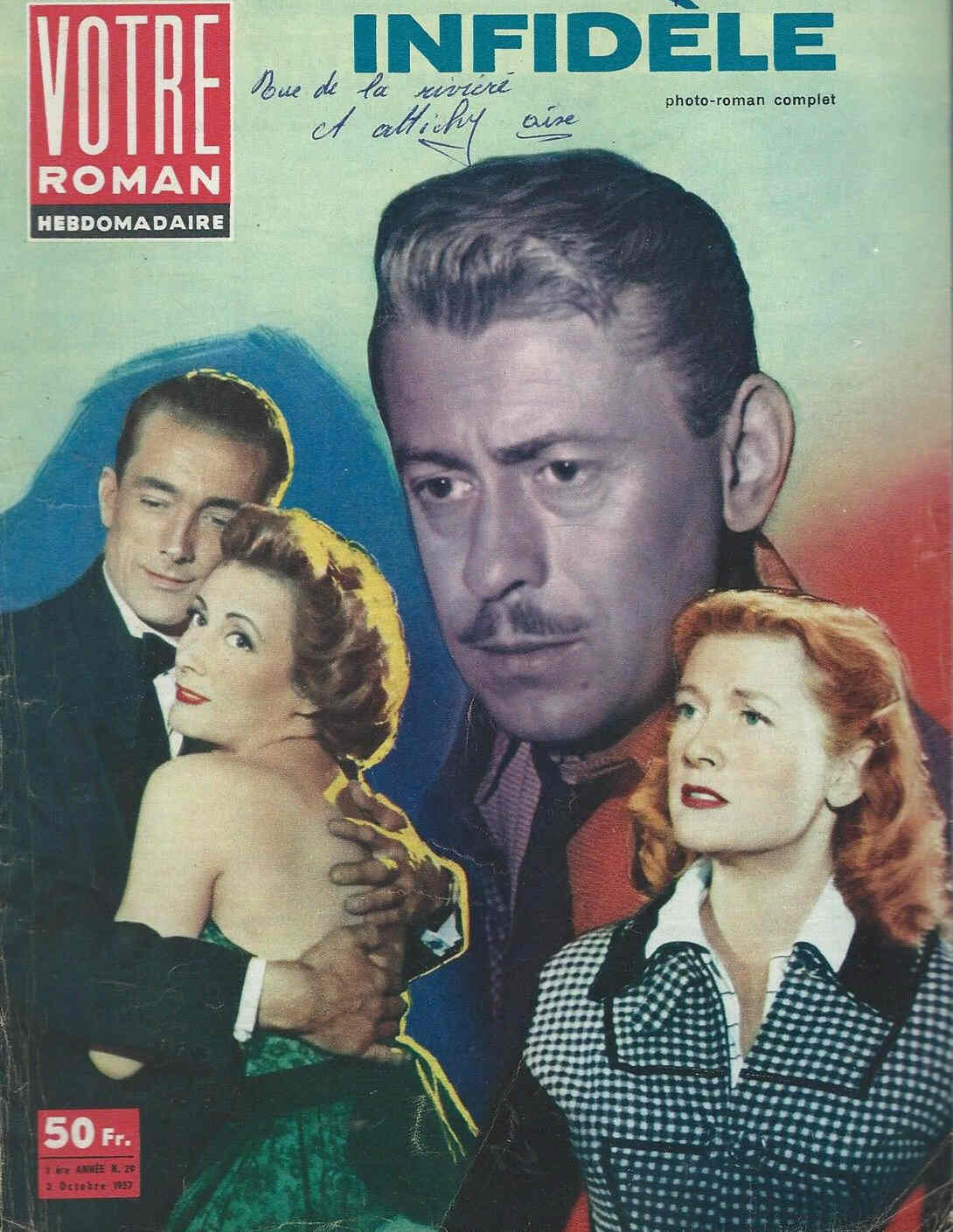 VOTRE ROMAN magazine side cover Issue 29 3 October 1957