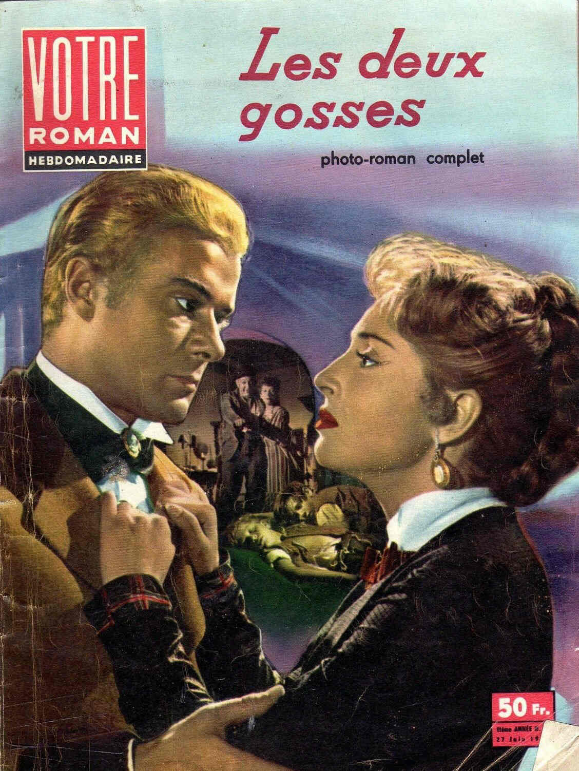 VOTRE ROMAN magazine side cover Issue 25 27 June 1958