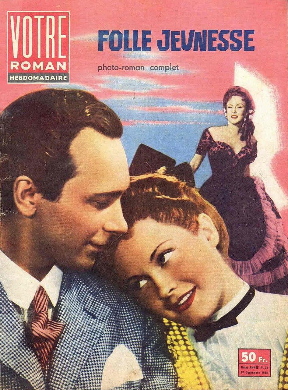 VOTRE ROMAN magazine side cover Issue 37 19 September 1958