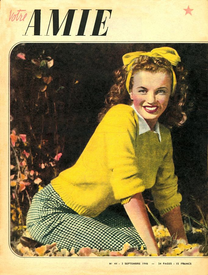 VOTRE AMIE magazine side cover Issue 44 3 September 1946