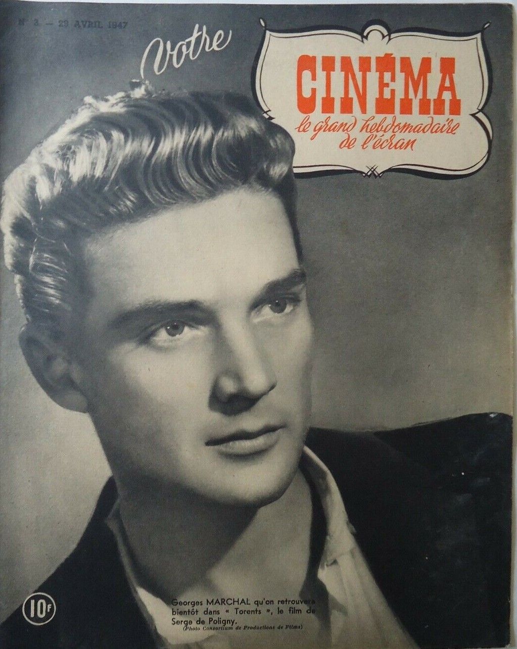 VOTRE CINEMA magazine side cover Issue 3 29 April 1947