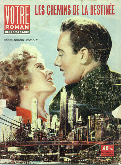 VOTRE ROMAN magazine side cover Issue 20 1 August 1957
