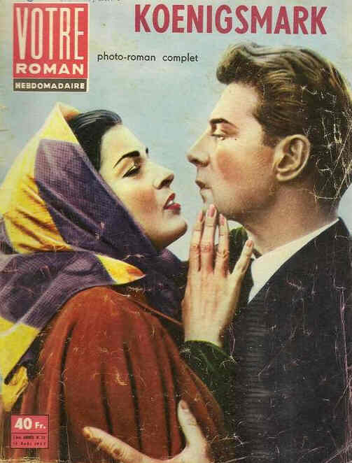 VOTRE ROMAN magazine side cover Issue 22 15 August 1957