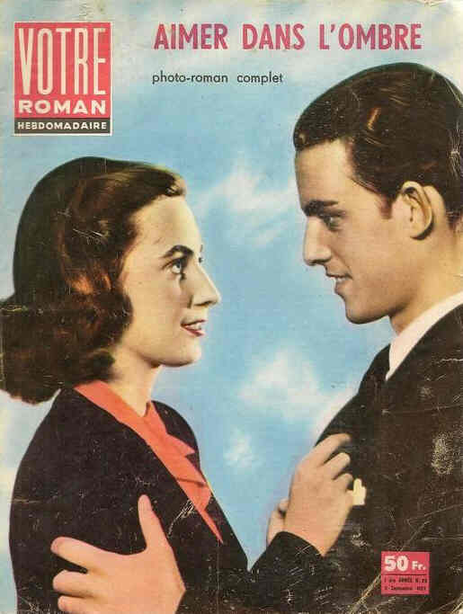 VOTRE ROMAN magazine side cover Issue 25 5 September 1957