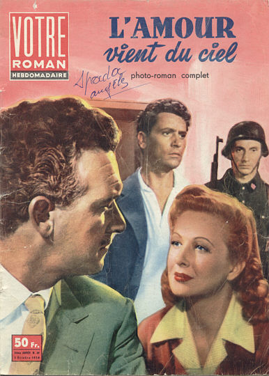 VOTRE ROMAN magazine side cover Issue 39 3 October 1958