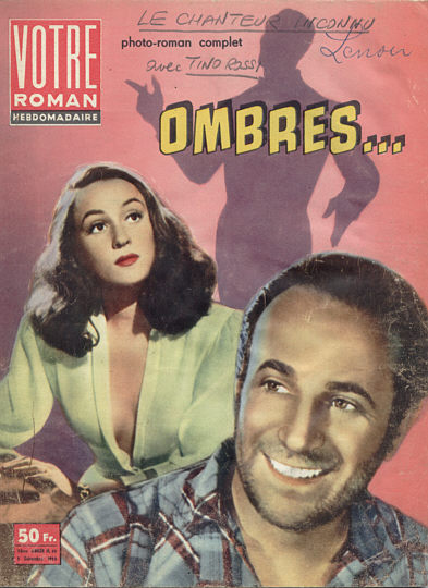 VOTRE ROMAN magazine side cover Issue 48 5 December 1958
