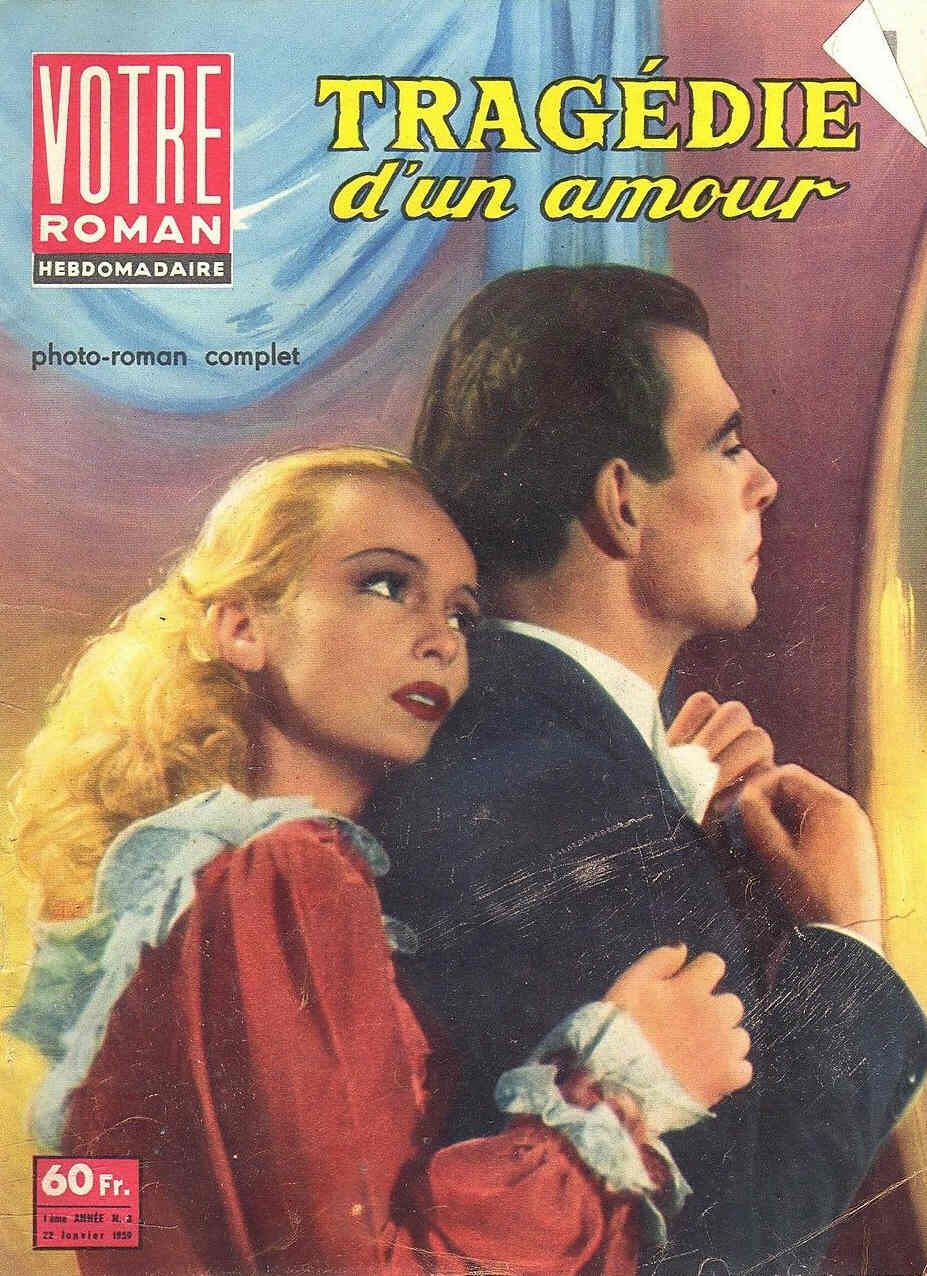 VOTRE ROMAN magazine side cover Issue 3 22 January 1959