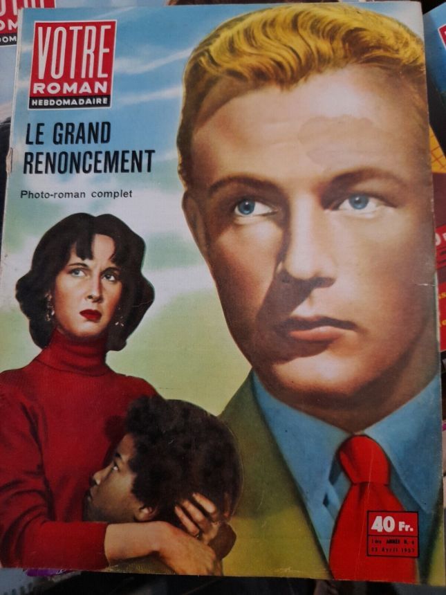 VOTRE ROMAN magazine side cover Issue 6 25 April 1957