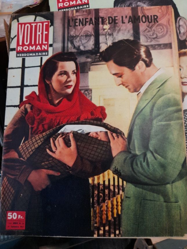 VOTRE ROMAN magazine side cover Issue 28 26 September 1957