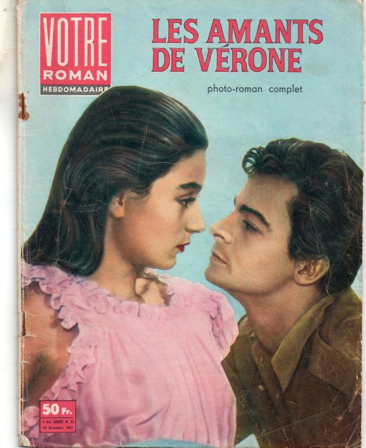 VOTRE ROMAN magazine side cover Issue 37 28 November 1957