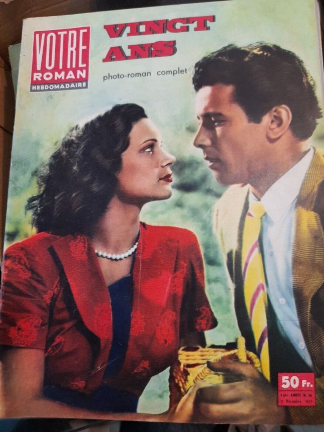 VOTRE ROMAN magazine side cover Issue 38 5 December 1957