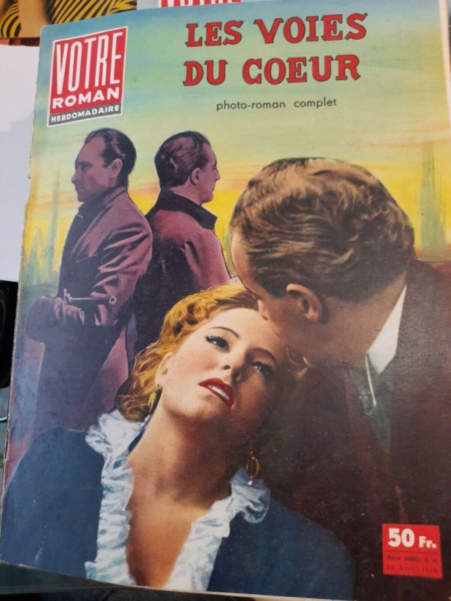 VOTRE ROMAN magazine side cover Issue 16 25 April 1958