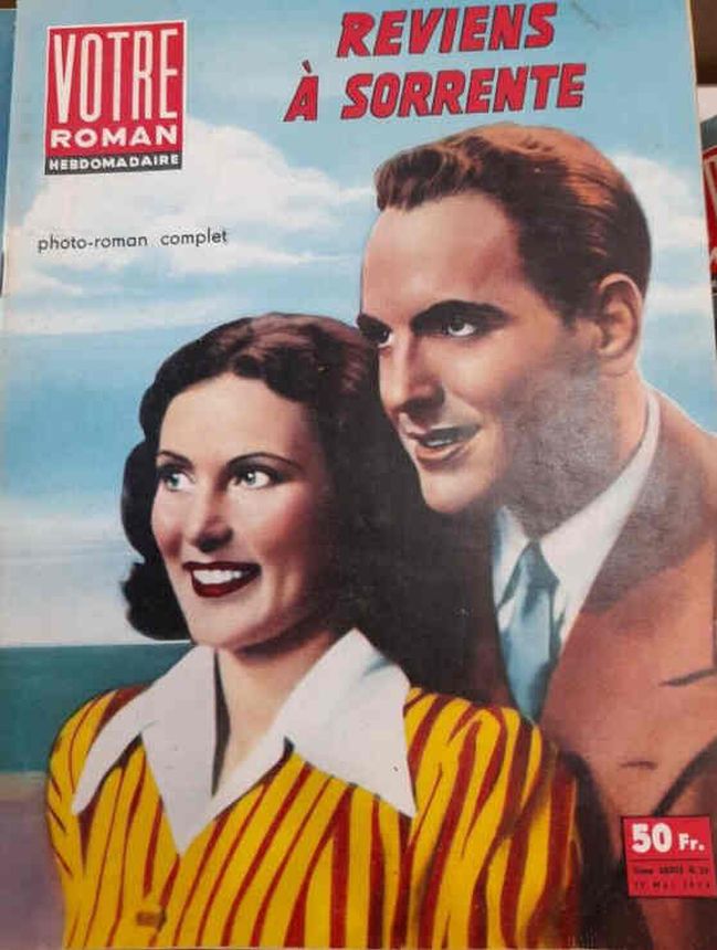 VOTRE ROMAN magazine side cover Issue 20 23 May 1958