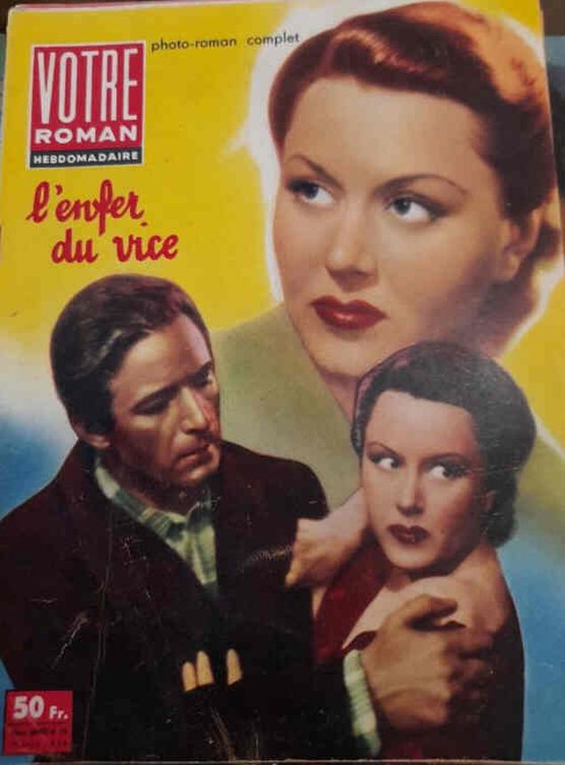 VOTRE ROMAN magazine side cover Issue 23 14 June 1958