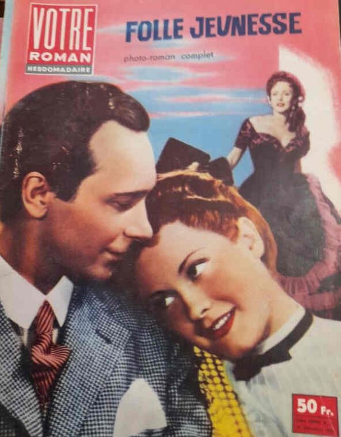 VOTRE ROMAN magazine side cover Issue 27 11 July 1958