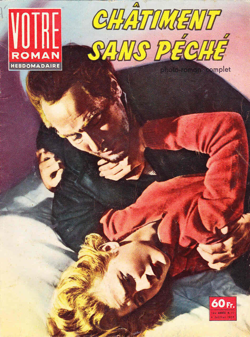 VOTRE ROMAN magazine side cover Issue 27 9 July 1959