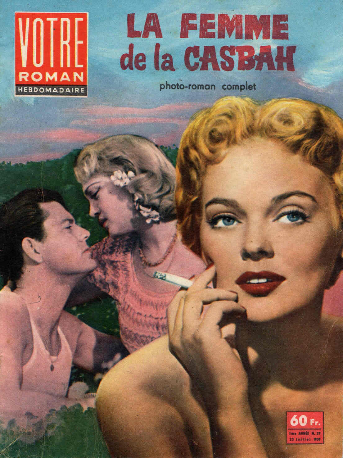 VOTRE ROMAN magazine side cover Issue 29 23 July 1959