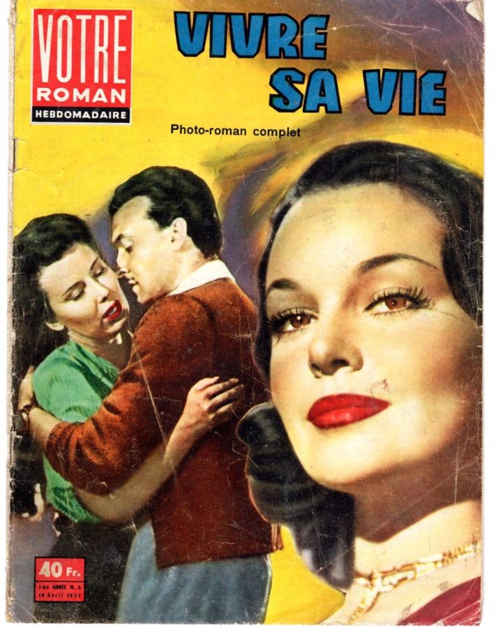 VOTRE ROMAN magazine side cover Issue 5 18 April 1957