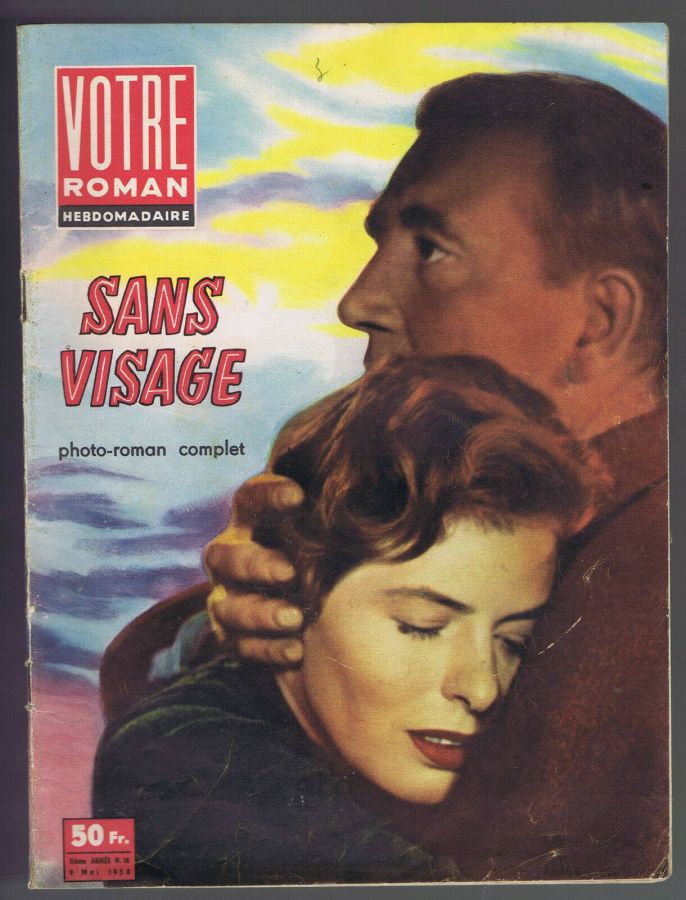 VOTRE ROMAN magazine side cover Issue 18 9 May 1958
