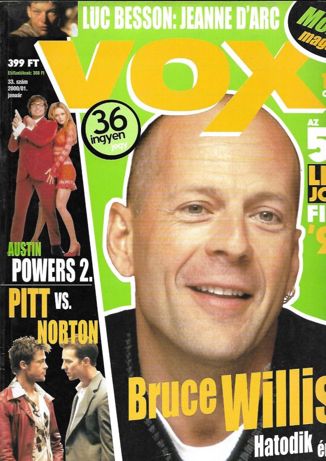 VOX (HU) magazine side cover Issue 33 January 2000